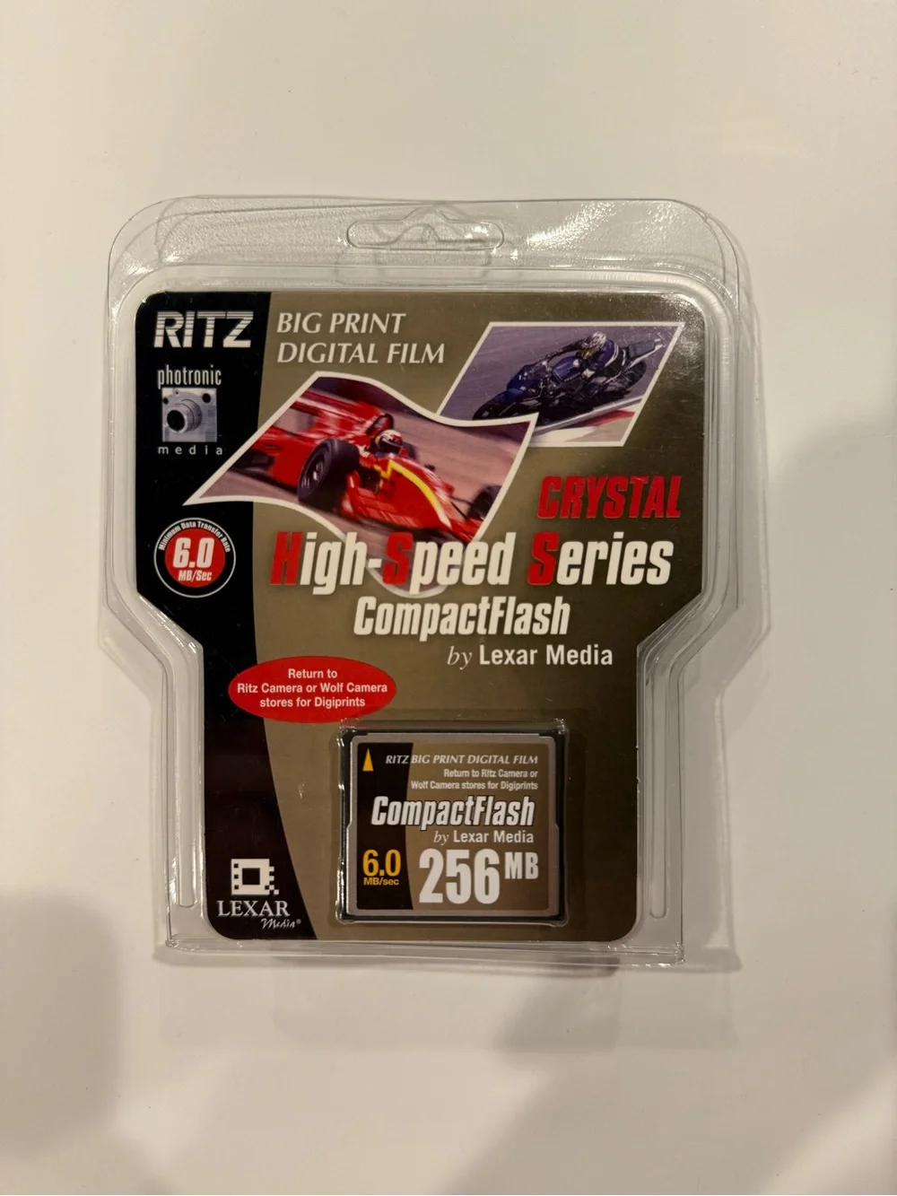 Ritz CompactFlash 256MB Memory Card - Black (High-Speed Series)
